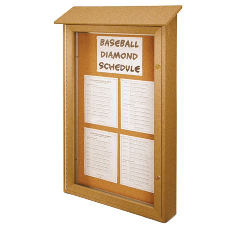 Outdoor Enclosed Bulletin Boards with Hinged Door | SCHOOLSin