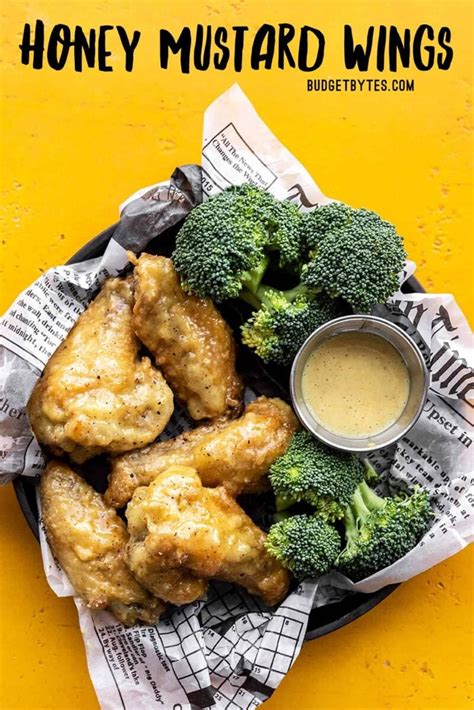 Honey Mustard Chicken Wings - Oven-Baked & Crispy - Budget Bytes