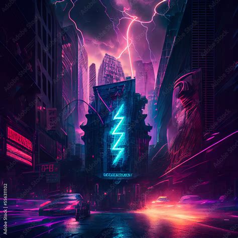 Synthwave Music Album Cover Artwork Stock Illustration | Adobe Stock