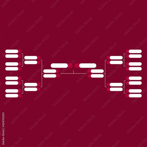 Football playoff match schedule template. Tournament bracket. Football ...