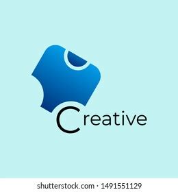 Creative Rounded Rectangle Logo Blue Color Stock Vector (Royalty Free ...