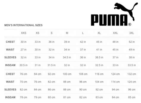 puma football boots size guide