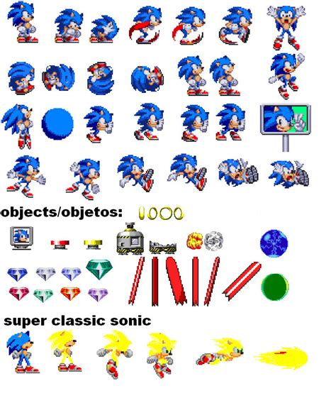 Classic Sonic 3 Sprites