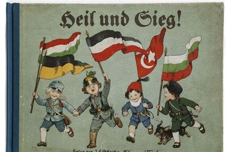 WW1 Central Powers children focused propaganda postcard showing their ...