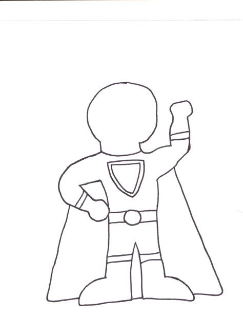 Superhero Template Free Printable