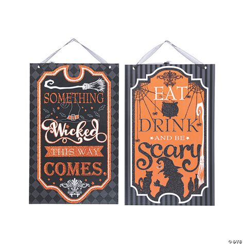 Spellbound Halloween Door Sign Set | Oriental Trading