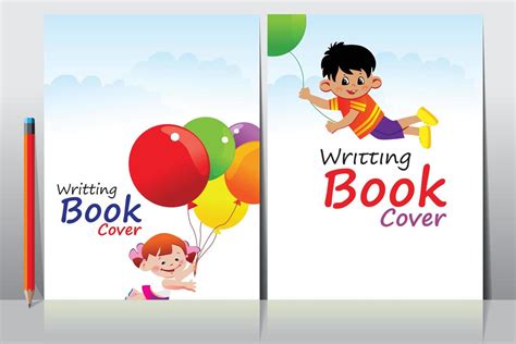 School Writing book cover design 16529333 Vector Art at Vecteezy