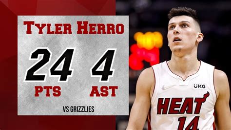 Tyler Herro highlights vs Grizzlies | 24 pts, 4 ast (06.12.2021) - YouTube