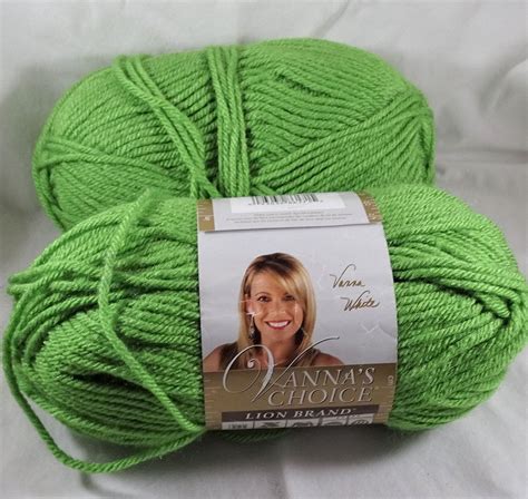 Lion Brand Yarn Vanna's Choice Fern Green Knit Crochet Lot | Etsy ...