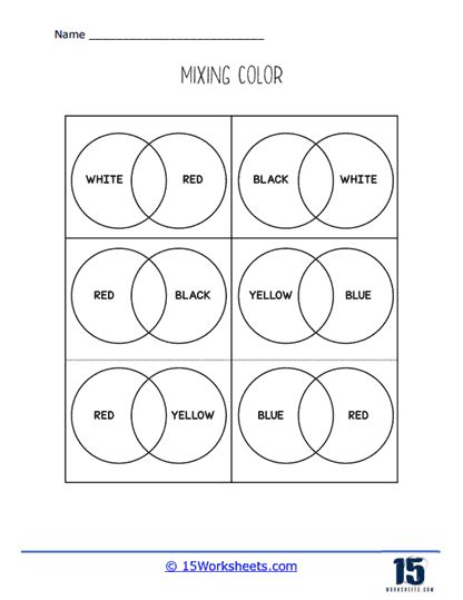 Mixing Colors Worksheets - 15 Worksheets.com