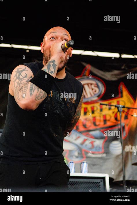 Howard Jones of Killswitch Engage performs on stage during the Vans ...