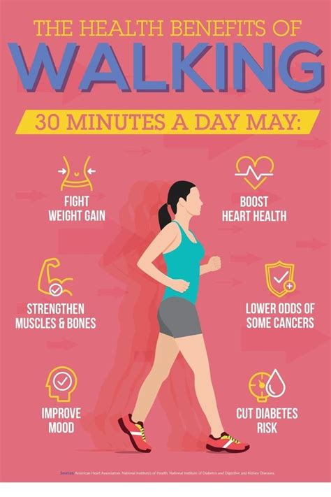 The Health Benefits Of Walking 30 Minutes A Day. | Health benefits of walking, Health benefits ...