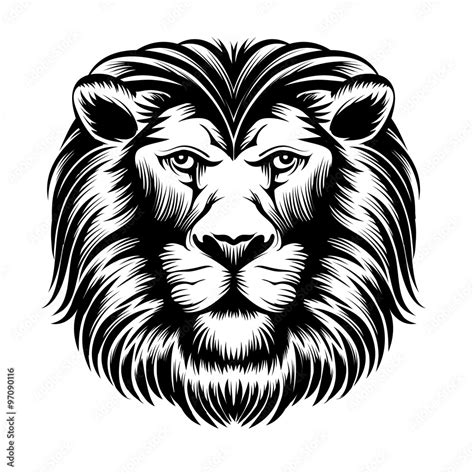 Lion head vector Stock Vector | Adobe Stock