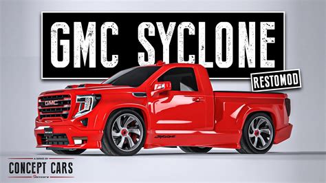 GMC Syclone Render - the all black baddest shortbed pickup makes a comeback - YouTube