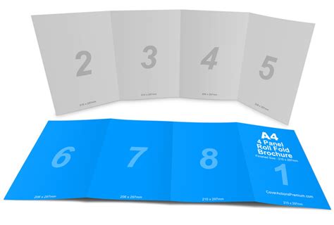 4 Panel Roll Fold Brochure Template - Get What You Need For Free