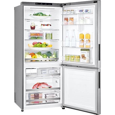 Best Buy: LG 14.7 Cu. Ft. Bottom-Freezer Refrigerator Platinum Silver LBNC15231V