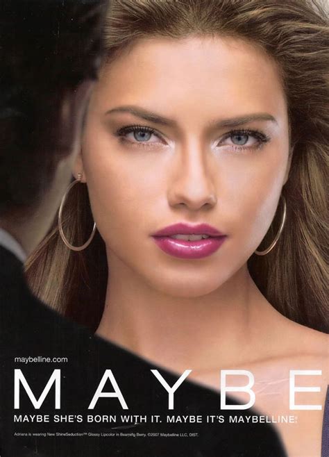 Adriana Lima Maybelline Ads Photoshoot :: Shine Idol Photos