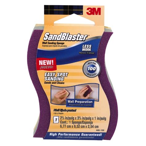 3M 3.75-in x 2.6-in 150-Grit Commercial Sanding Sponge in the Sanding ...