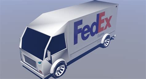 FedEx truck - 3D Model - ShareCG