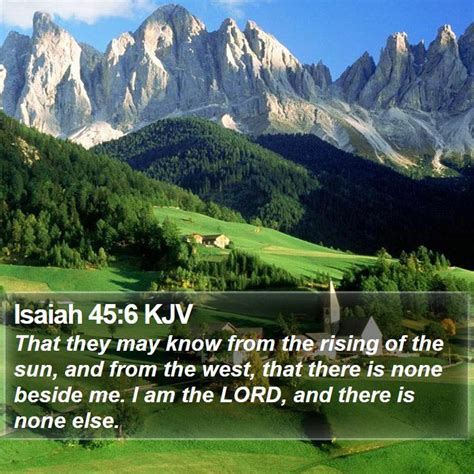 Isaiah 45:6 KJV Bible Verse Images