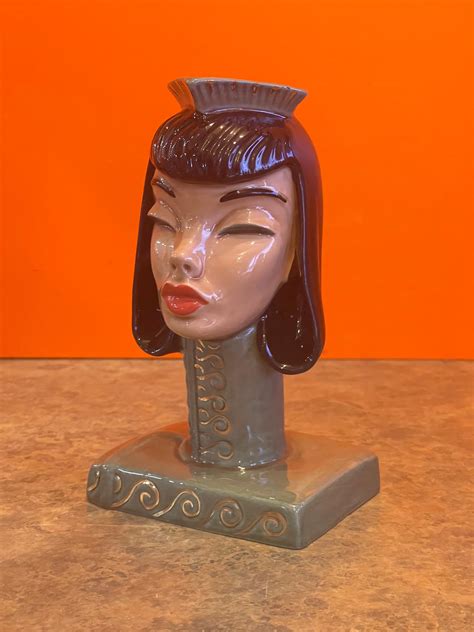 Vintage Ceramic Woman Bust / Vase by Dorothy Kindell For Sale at 1stDibs | dorothy kindell ...