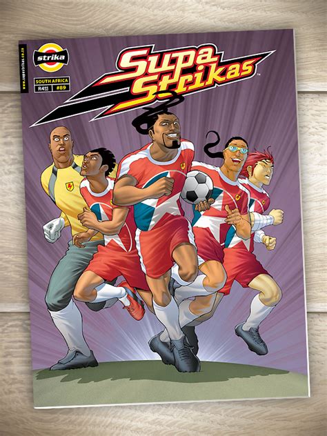 Supa Strikas Football Comic on Pantone Canvas Gallery