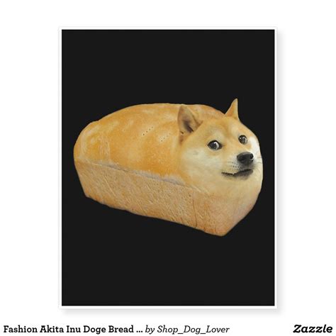 Fashion Akita Inu Doge Bread Meme Dog Temporary Tattoos | Zazzle.com | Akita, Memes, Dog memes