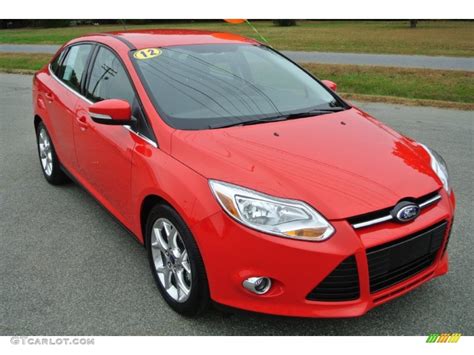 Race Red 2012 Ford Focus SEL Sedan Exterior Photo #87426140 | GTCarLot.com