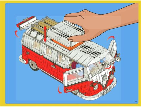 View LEGO® instruction 10220 Volkswagen T1 Camper Van - LEGO instructions and catalogs library