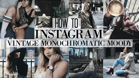 HOW I EDIT INSTAGRAM PHOTOS + HACKS | Vintage • Dark Monochromatic ...