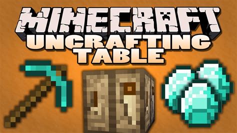 Minecraft Mods - Uncrafting Table Mod - REVERSE CRAFTING (Minecraft Mod Showcase) - YouTube