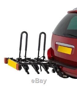 Halfords 4-Bike Tow Bar Cycle Car Rear Rack Bike Bicycle Holder Carrier ...