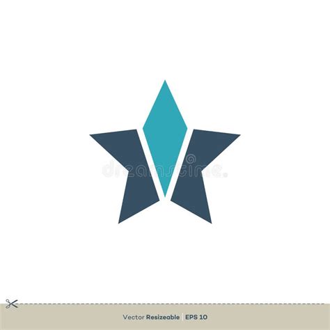 Blue Star Logo Template Illustration Design. Vector EPS 10 Stock Vector - Illustration of ...