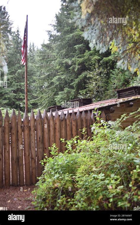 Astoria, Oregon. U.S.A. Oct. 21, 2017. Fort Clatsop National Park ...