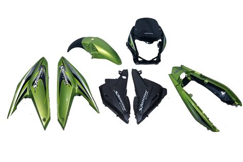 Honda Stunner Full Body Kit Green Bike at Rs 4250/set | Headlight Visor ...