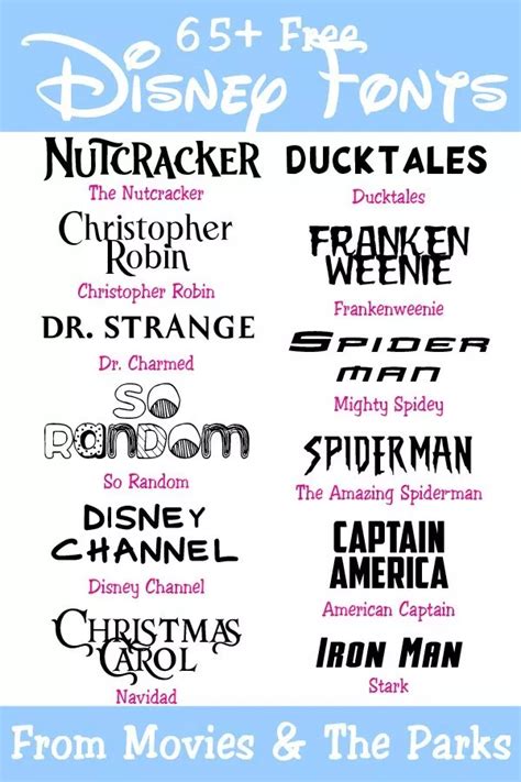 Disney fonts – Artofit