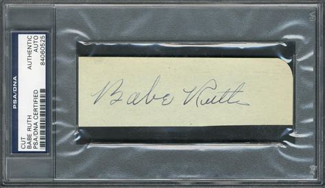 1940s Babe Ruth Signature (PSA)