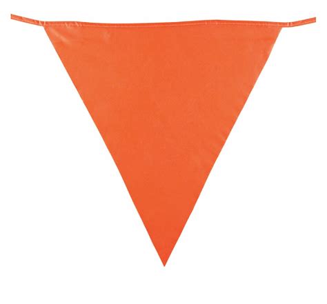 BRADY 25-Pennant String, Fluorescent Orange, 113 1/2 ft - 15Y404|58389 ...