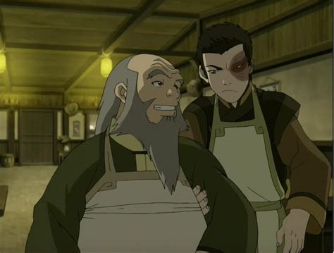 Prince Zuko and his uncle, Iroh at the tea shop realizing that Jin has a crush on him from ...