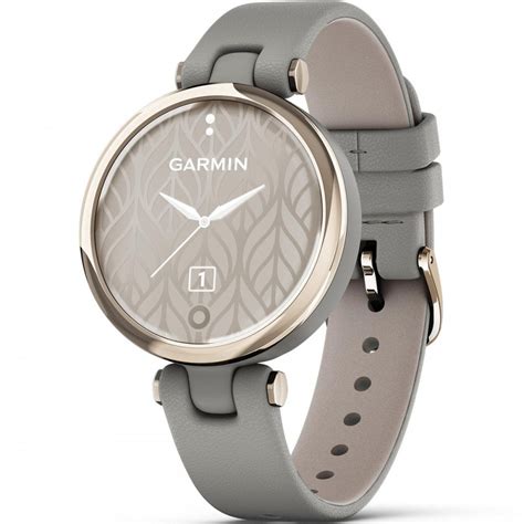 Garmin LILY CLASSIC Ladies Smartwatch, Cream Gold, Grey Leather 010-02384-B2 | Francis & Gaye ...