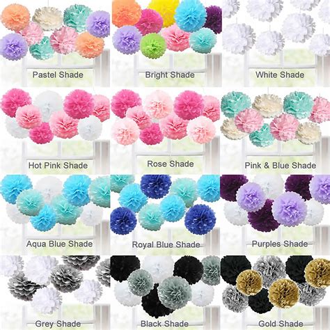 Colored Tissue Paper Pom Poms Tissue Paper Poms Flower - Etsy