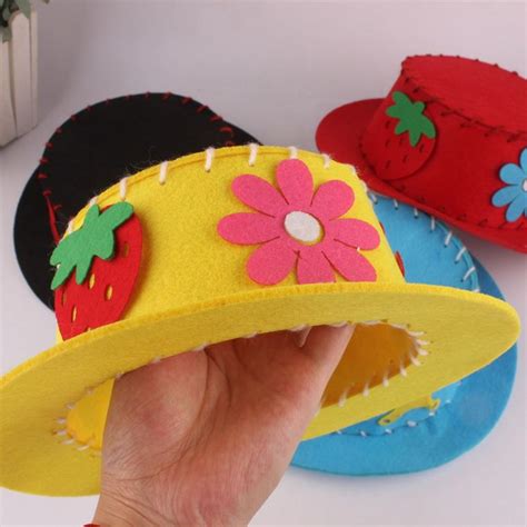 ღ Goma eva idee creative per divertenti mestieri | Hat crafts, Kids ...