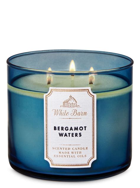 Bath and body works 3 wick candle- bergamot waters