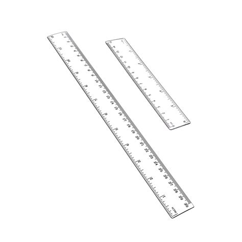 -1121-001 Plastic Ruler Flexible Ruler with inches and metric Measuring ...