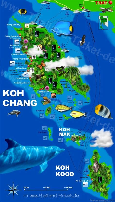 Map of Koh Kood Thailand - Soneva Kiri Thailand - TravelsMaps.Com