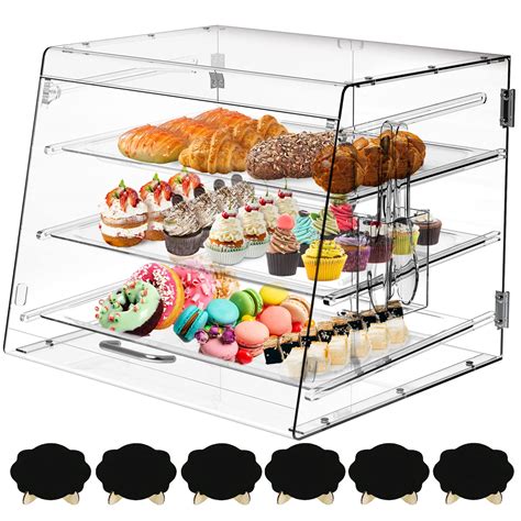 3 Tray Clear Display Case,Pastry Display Case,Commercial Countertop ...