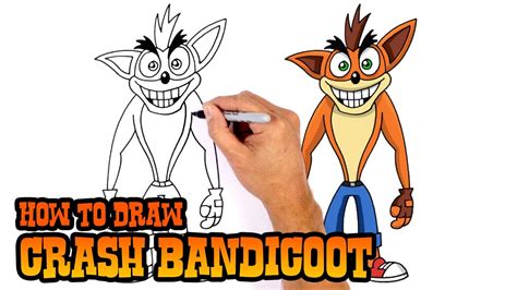 How to Draw Crash Bandicoot - Drawing Lesson