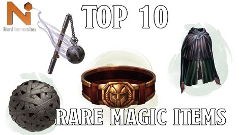 Top 10 D&D 5e Rare Magic Items | Nerd Immersion - YouTube