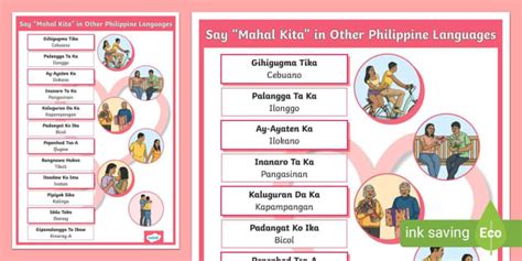 Say "Mahal Kita" in Other Philippine Languages | Grade 6 above | Twinkl