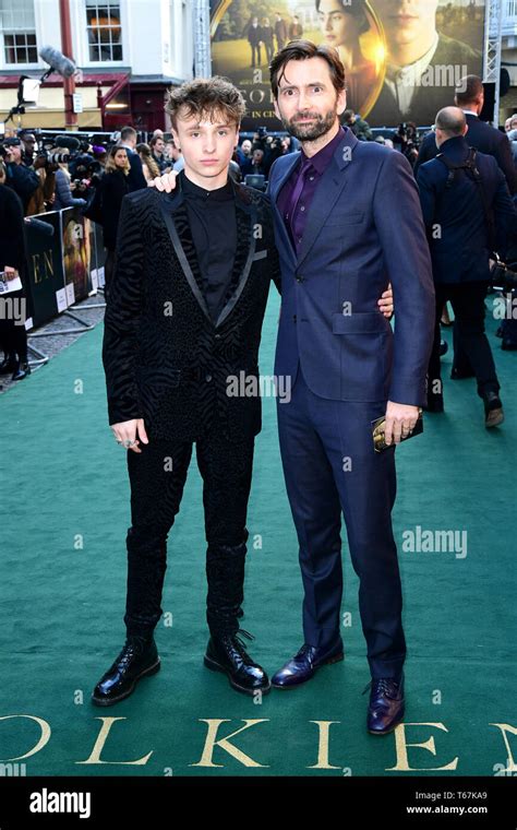 Ty Tennant (left) and David Tennant attending the UK premiere of Tolkien held at Curzon Mayfair ...